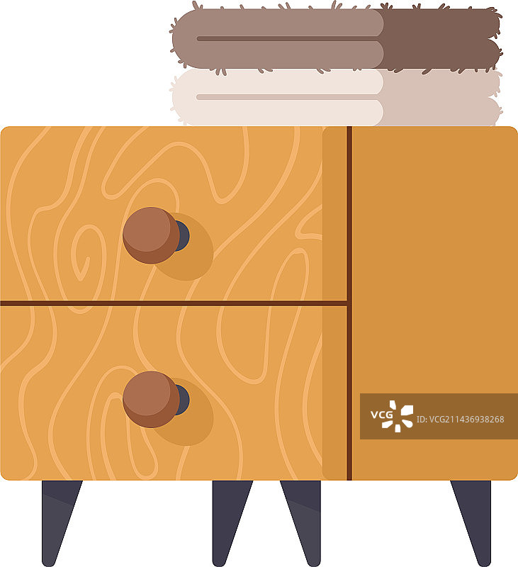 带毛巾的抽屉家居图片素材