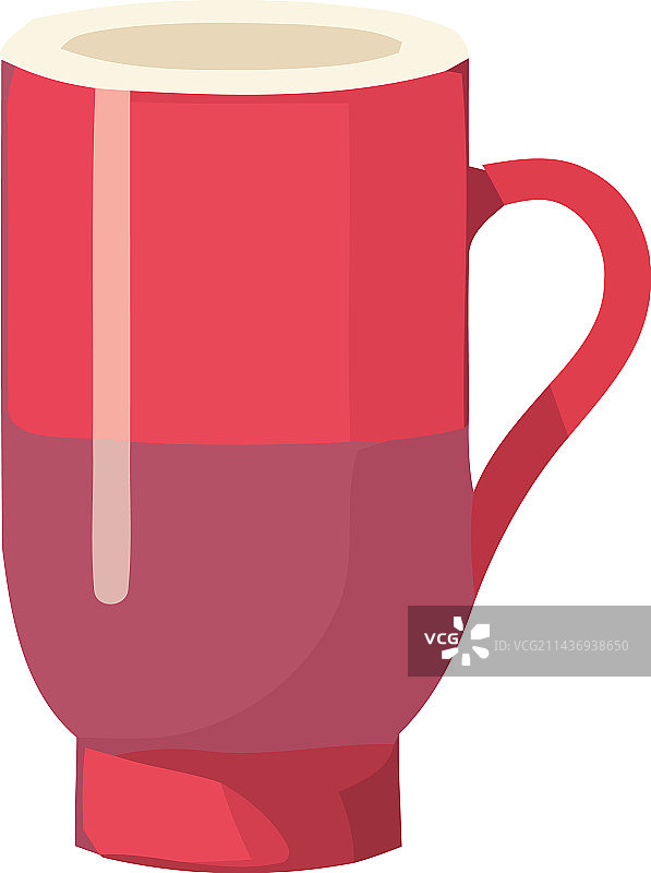 红色马克杯餐具饮品图片素材