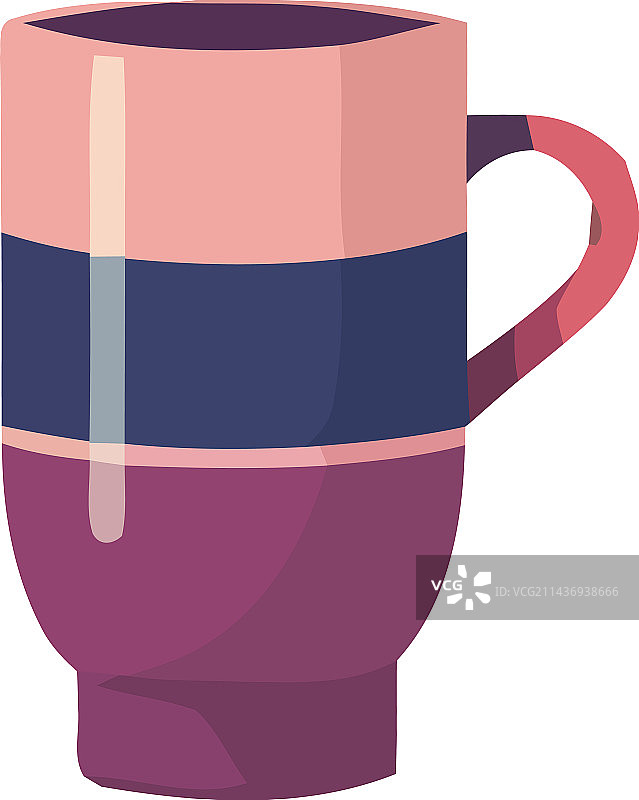 粉色和蓝色马克杯图片素材