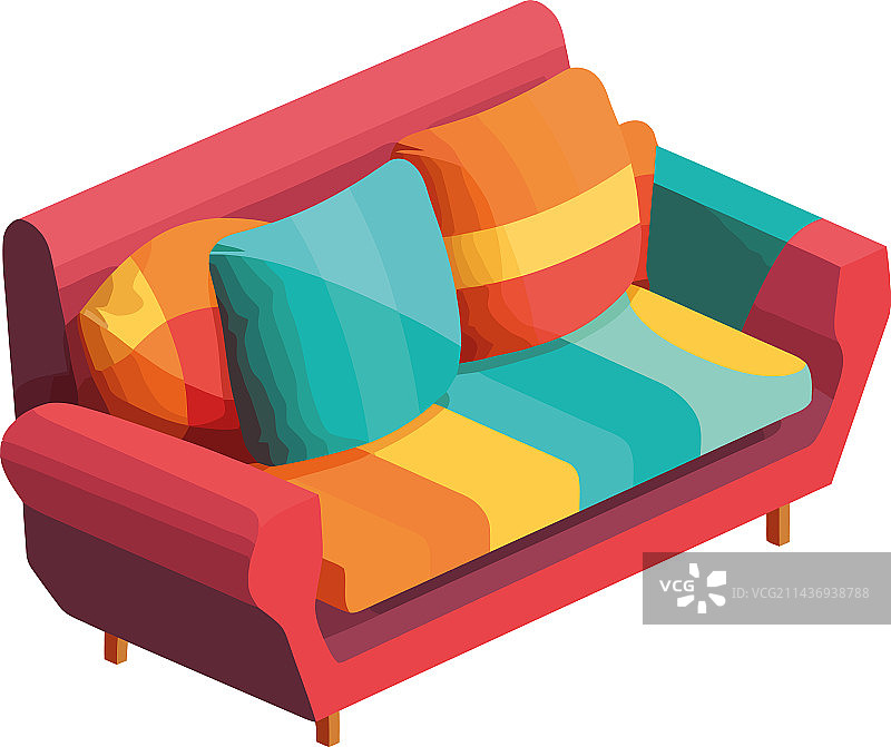 舒适扶手椅和沙发套装图片素材