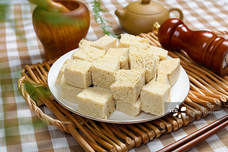 中餐特色美味食材冻豆腐图片素材