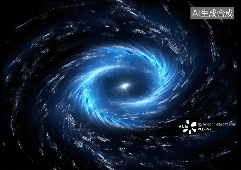 【AI数字艺术】漩涡的银河图片素材
