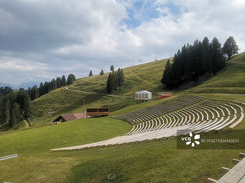 农业田顶天景观 阶梯图片素材