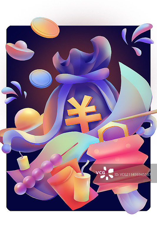 适合做活动海报的大气扁平风引导页图片素材