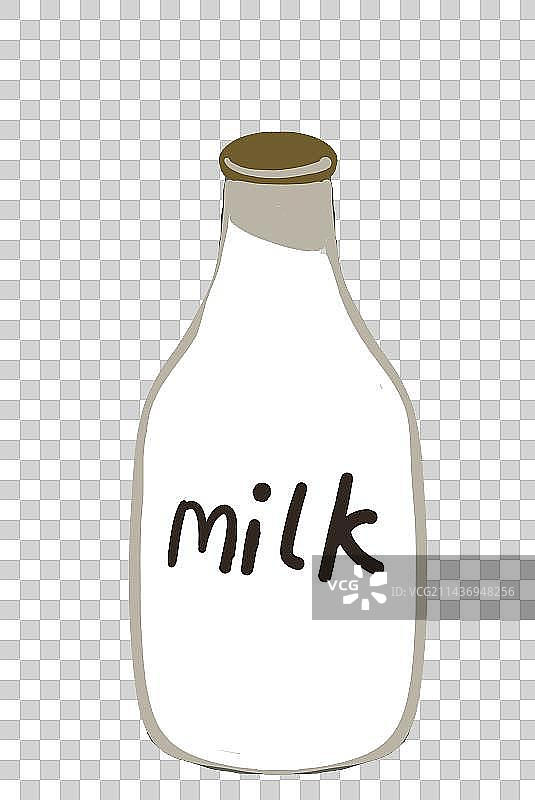 一瓶牛奶图片素材