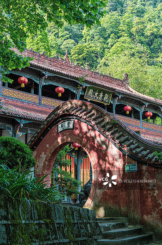 都江堰灵岩寺图片素材