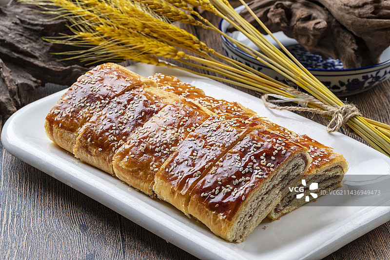 香烤红豆枣花馍图片素材