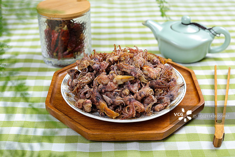 特色海产品食材海兔头干图片素材