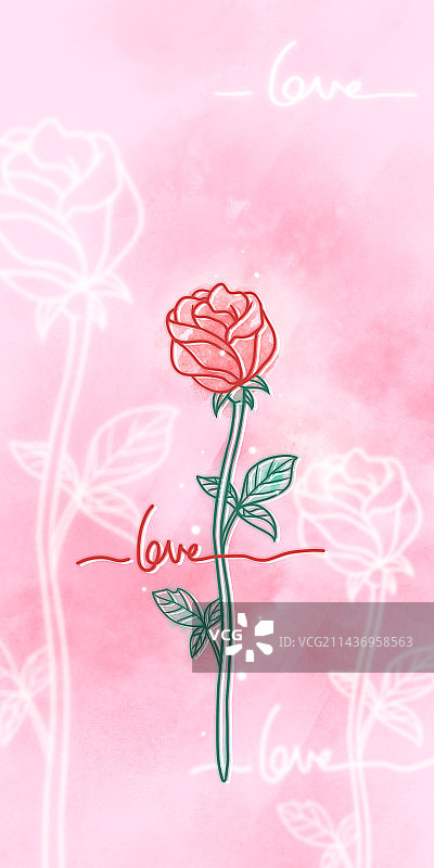 唯美玫瑰花手机壁纸图片素材