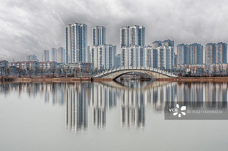 城市天际线风光图片素材