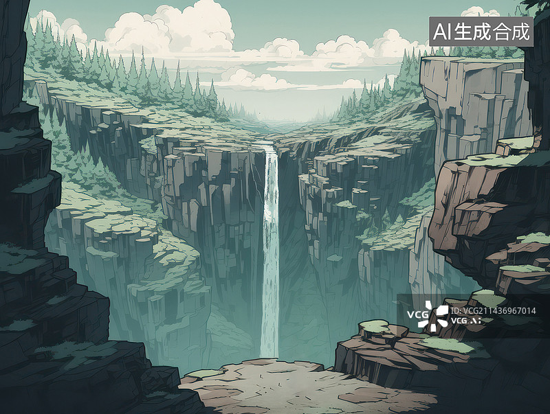 【AI数字艺术】世界尽头的旅行图片素材