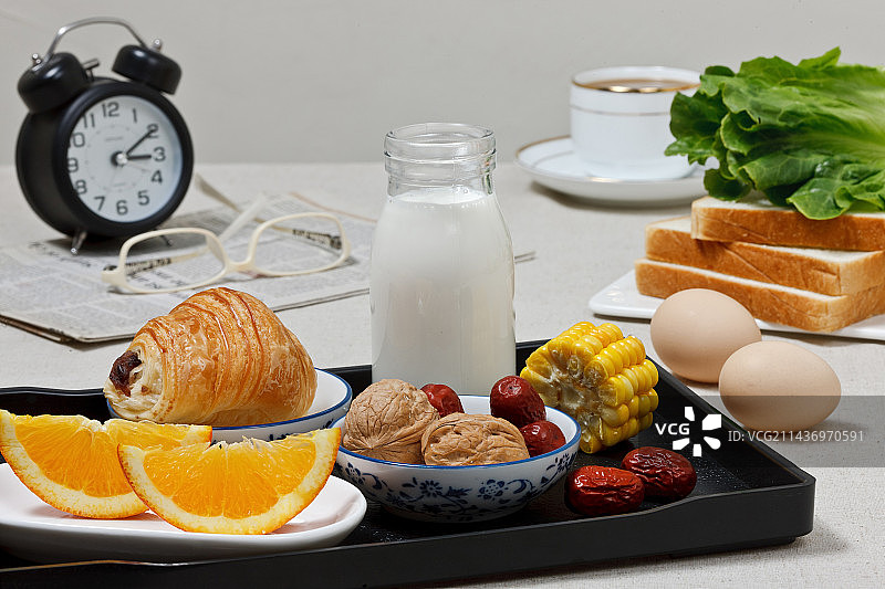 丰富的早餐图片素材