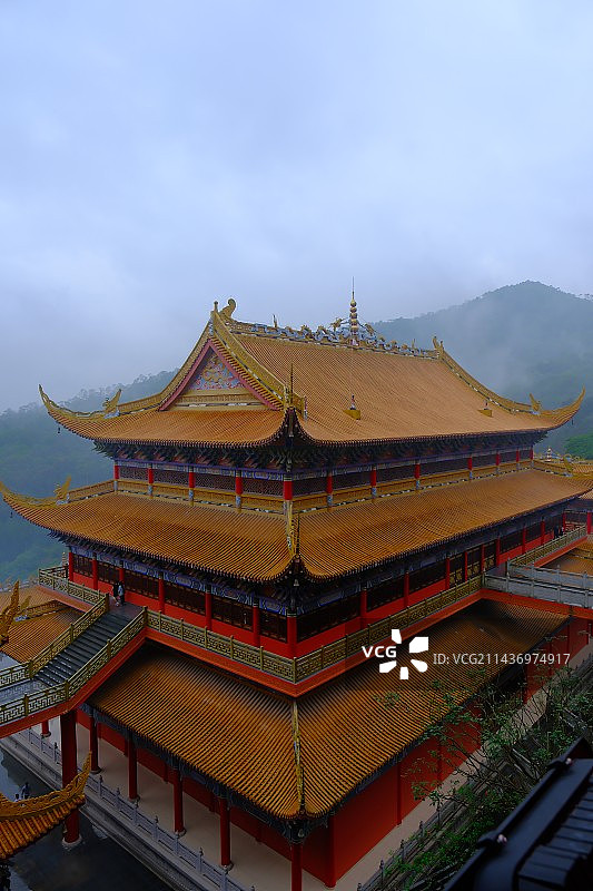 下雨天走走｜东莞观音寺图片素材