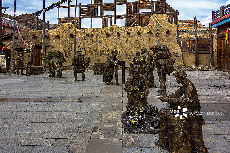 四川省松潘县茶马互市图片素材