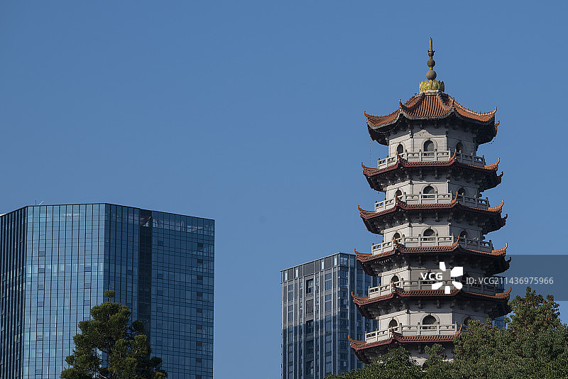 西禅古寺报恩塔图片素材