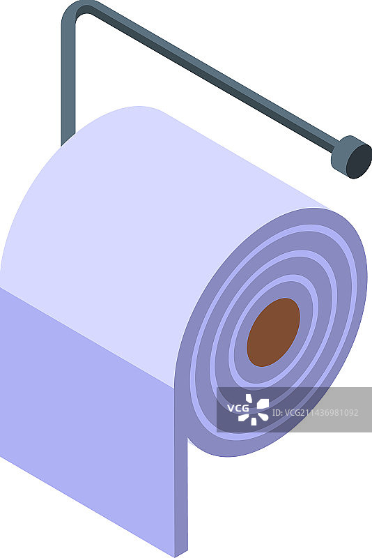 卫生纸卷2.5D图标图片素材