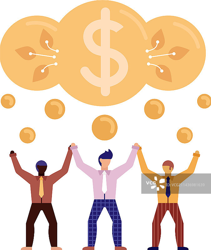 高效的团队合作概念图片素材