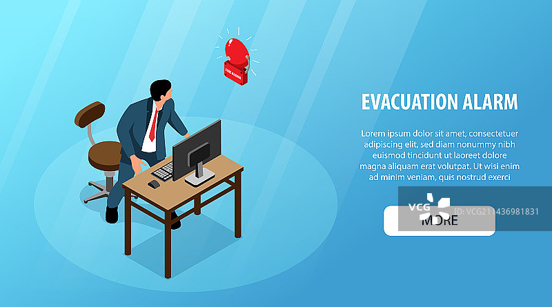 疏散警报横幅图片素材