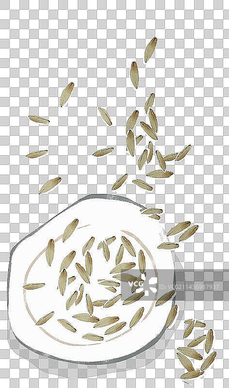 青稞插画元素图片素材