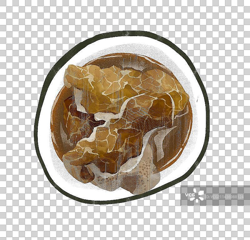 东北菜酱排骨插画元素图片素材