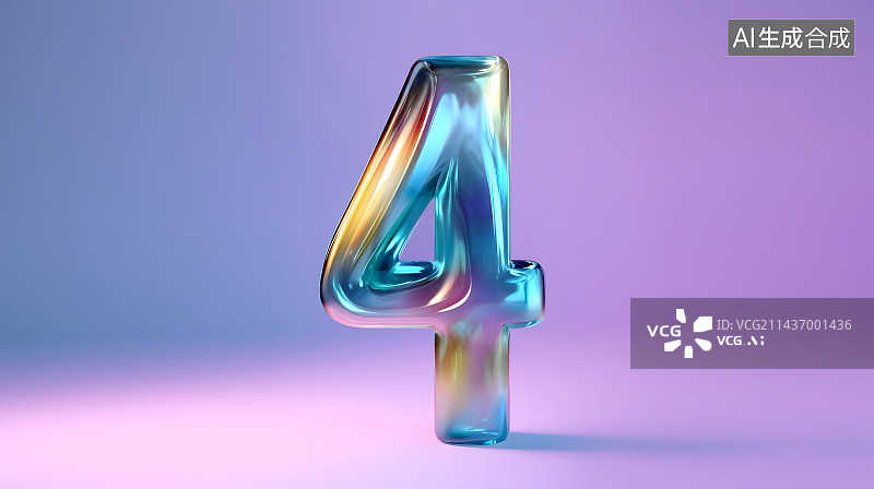 【AI数字艺术】全息色彩风格数字系列图片素材