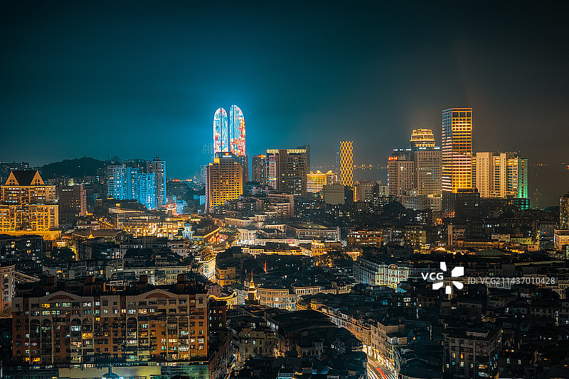 厦门中山路双子塔图片素材