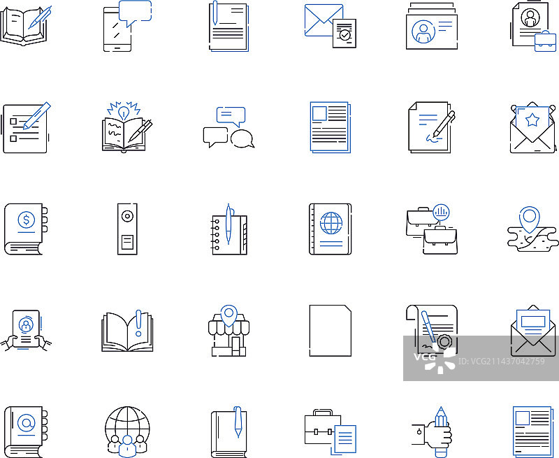 数字创作线性图标合集设计图片素材