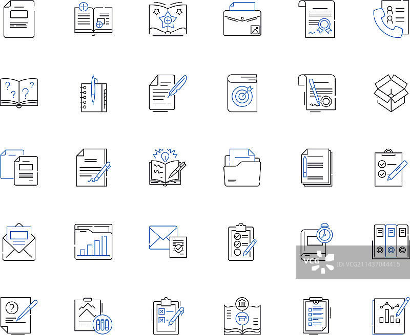报告生产线图标数据集合图片素材