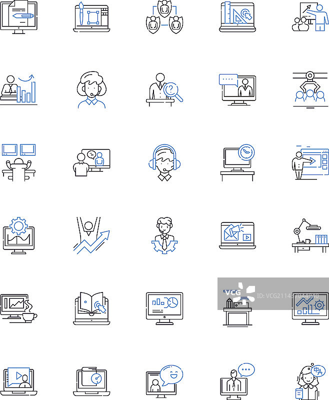 公司绩效在线数据图标图片素材
