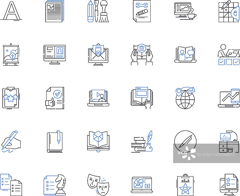 选集线性图标系列图片素材