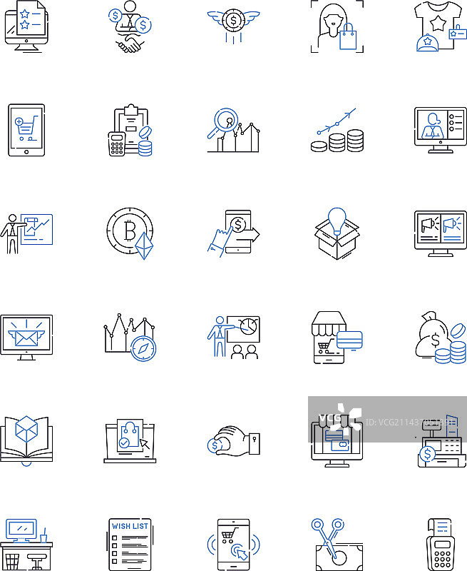 退款出口和回流管线图标合集图片素材