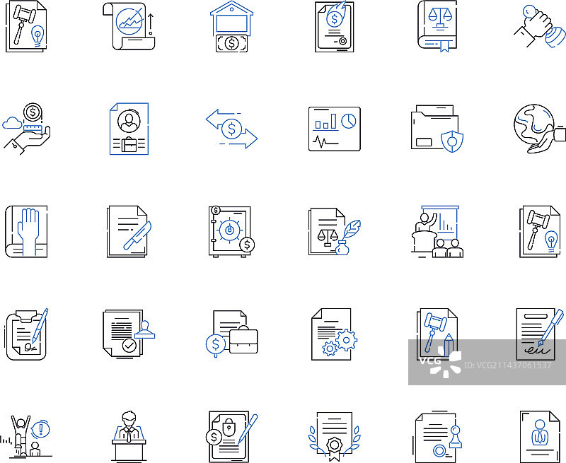 销售人员线性图标系列：说服力图片素材