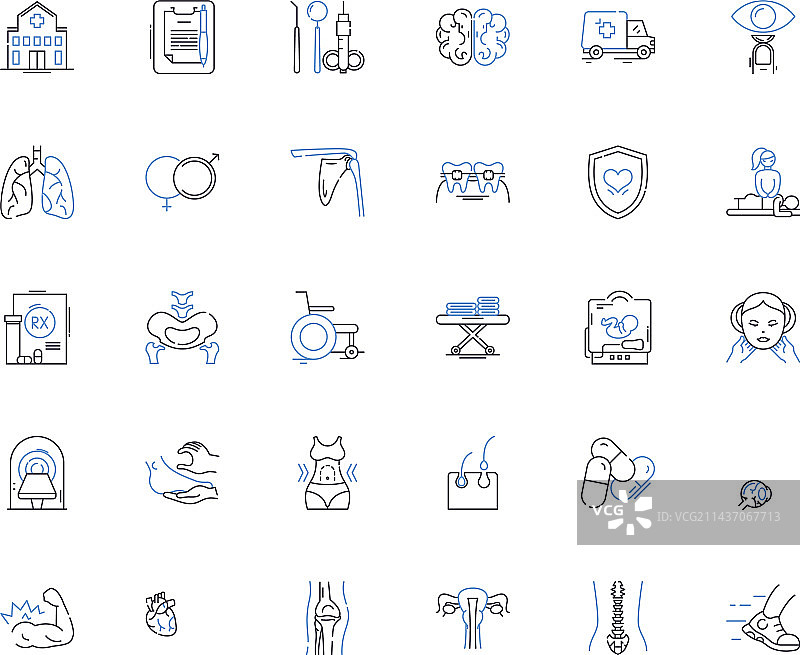 能量线性图标系列：可再生能源图片素材