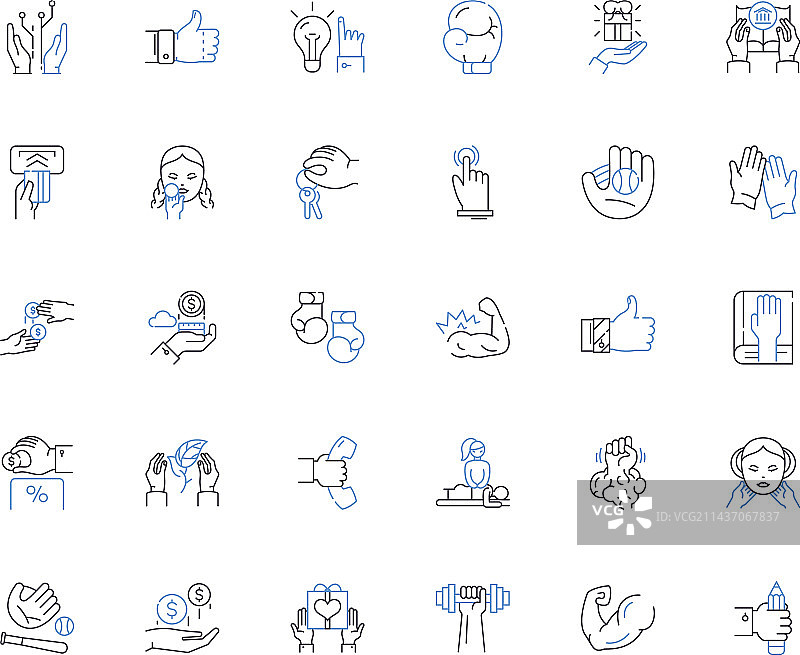 棕榈树线条图标，椰子树荫海滩图片素材