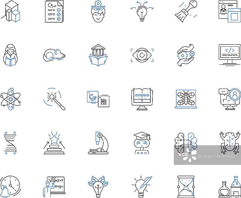 创意艺术线条图标合集图片素材