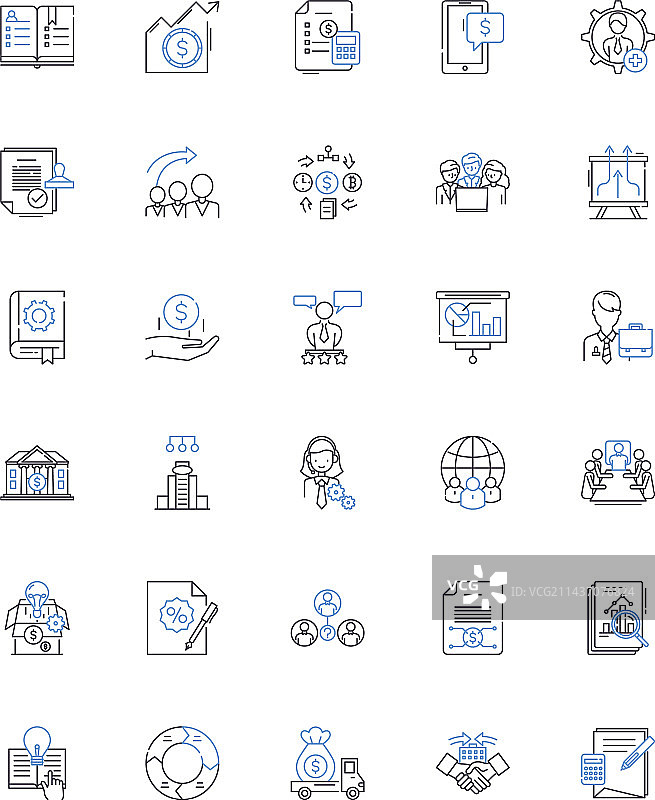 加速和减速线条图标合集图片素材