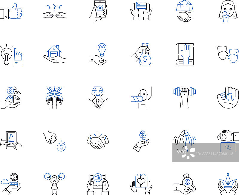 改进线条图标系列图片素材