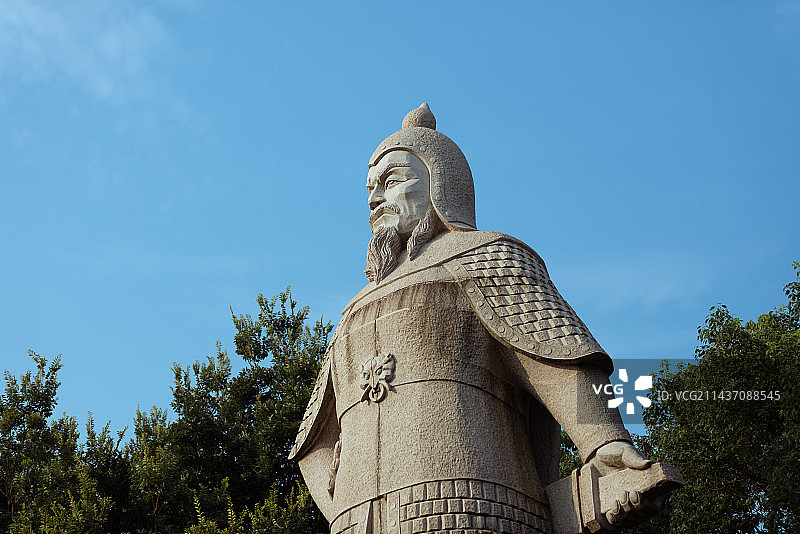 戚继光雕像图片素材