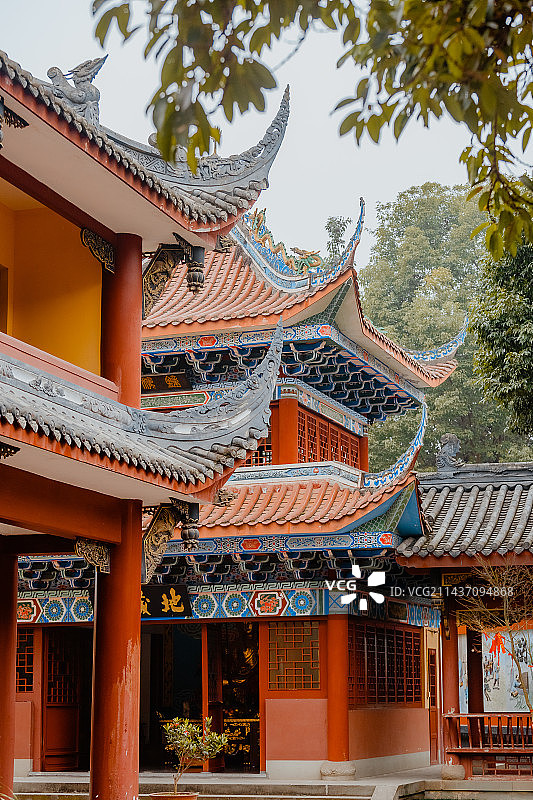 成都白云寺图片素材