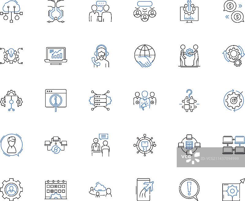 软件圣经系列线性图标图片素材