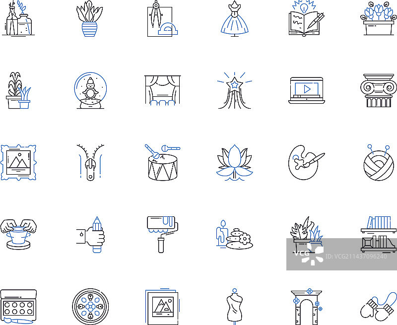 巧妙线条图标合集图片素材