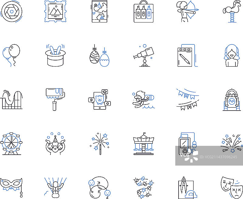 乐趣线条图标图片素材