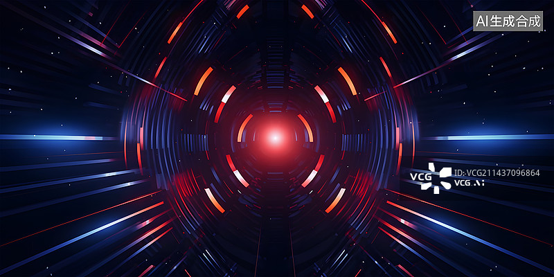 【AI数字艺术】概念线条科技网络空间背景图片素材