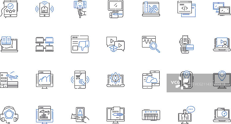 自动化生产线机器人图标合集图片素材
