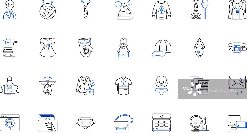 展示线形图标系列图片素材