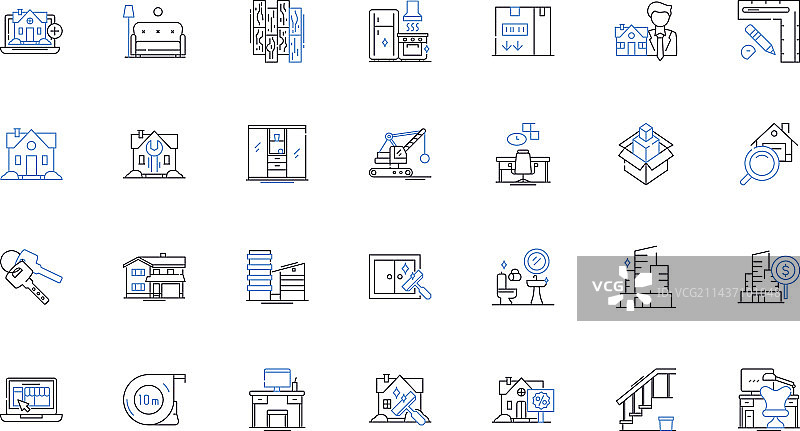 个人线条图标集合图片素材