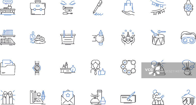 插件扩展线性图标合集图片素材