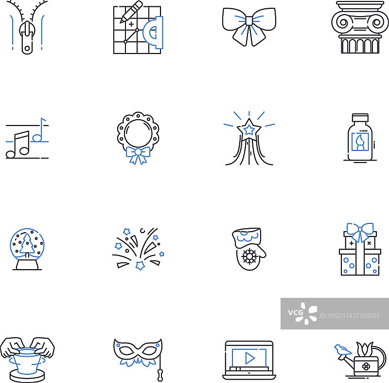 桥墩线条图标合集地基图片素材