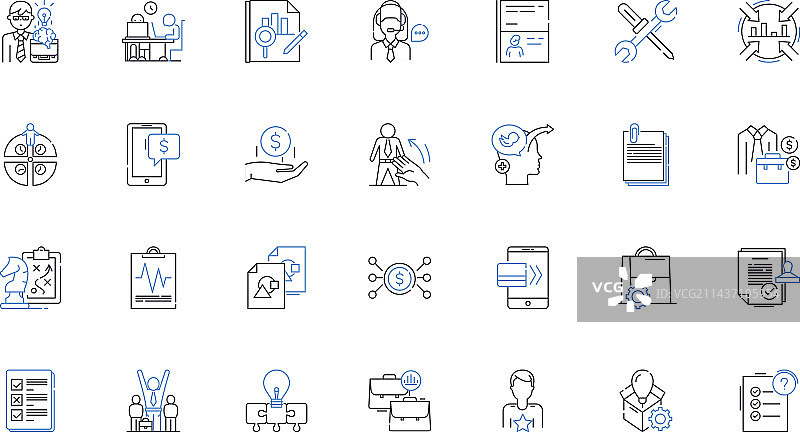 投资回报率线性图标图片素材