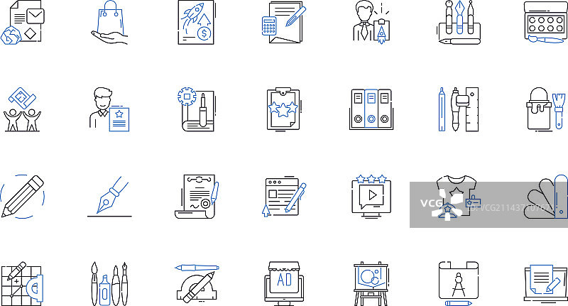 创新者线性图标合集图片素材